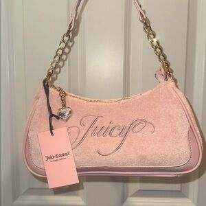 Juicy Couture pink Diamond Raising Star Shoulder Y2K